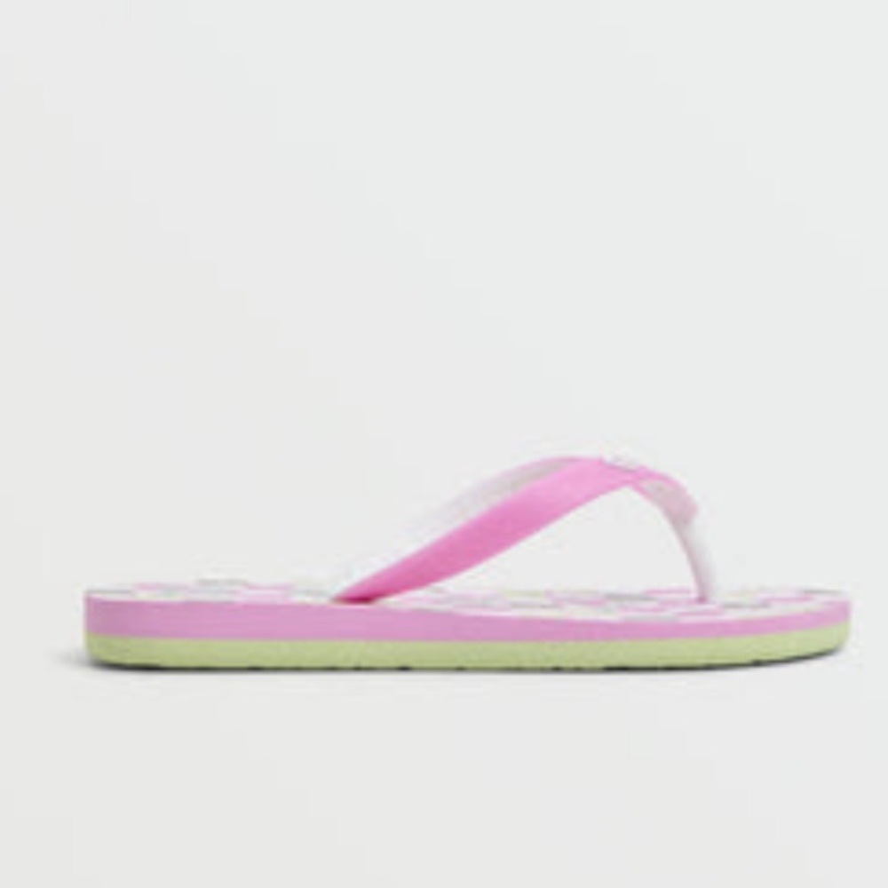 NWT Roxy girls Pink Flip Flops size 1